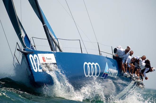 AUDI MEDCUP CIRCUIT, CASCAIS, PORTUGAL, MAY 22ND 2011: Day 5 - TP52 Race. Audi Azzurra Sailing Team (ITA), the fleet race of the Cascais Trophy, Audi MedCup Circuit. (Photo by Chris Schmid / Eyemage Media, all right reserved) - Audi Medcup Day 5 © Chris Schmid/ Eyemage Media (copyright) http://www.eyemage.ch